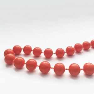 Orange Beaded Necklace